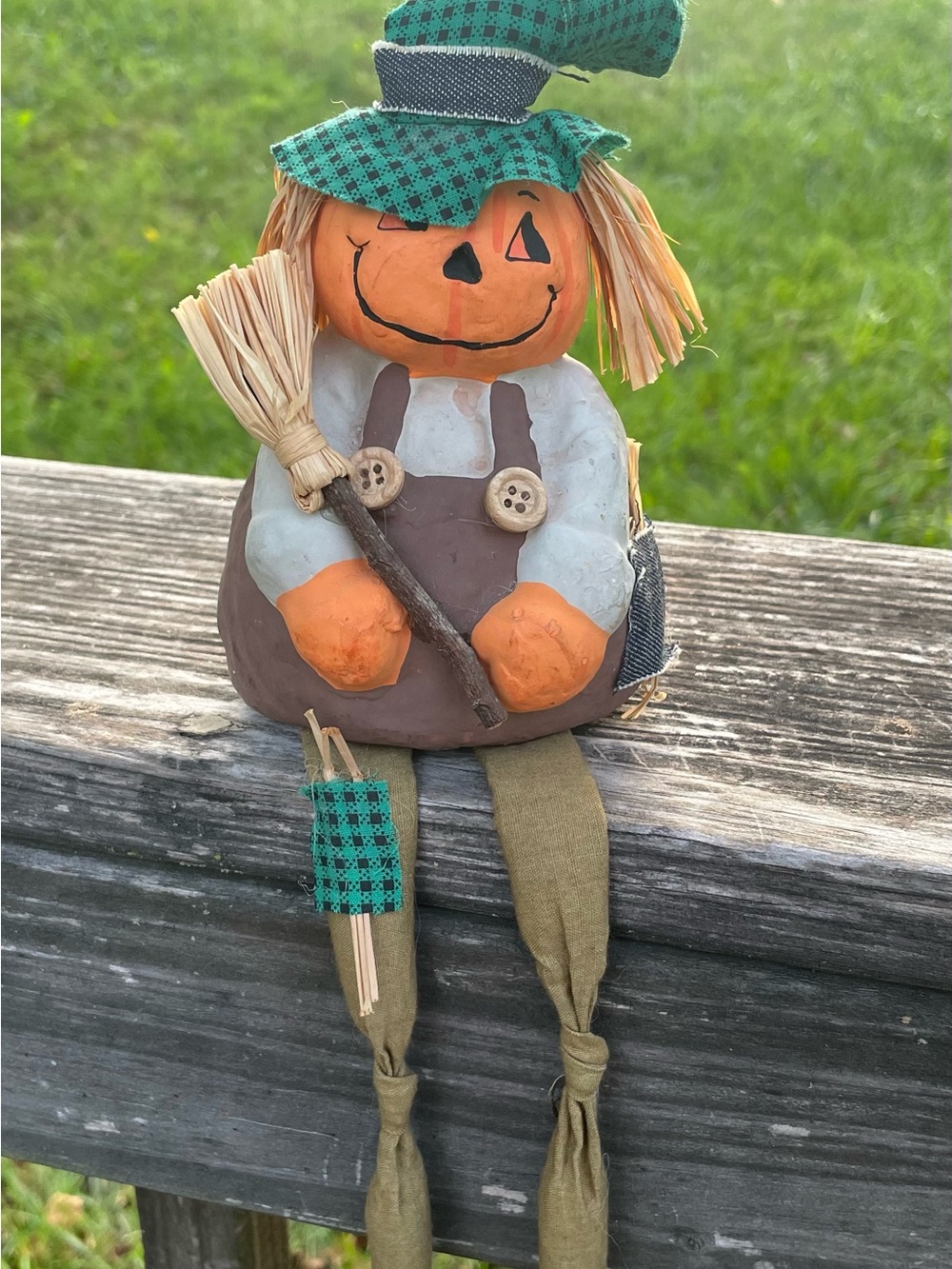 Orange Pumpkin Scarecrow